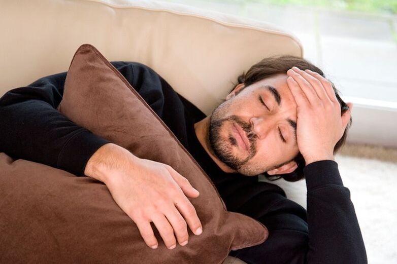 Disease due to prostatitis